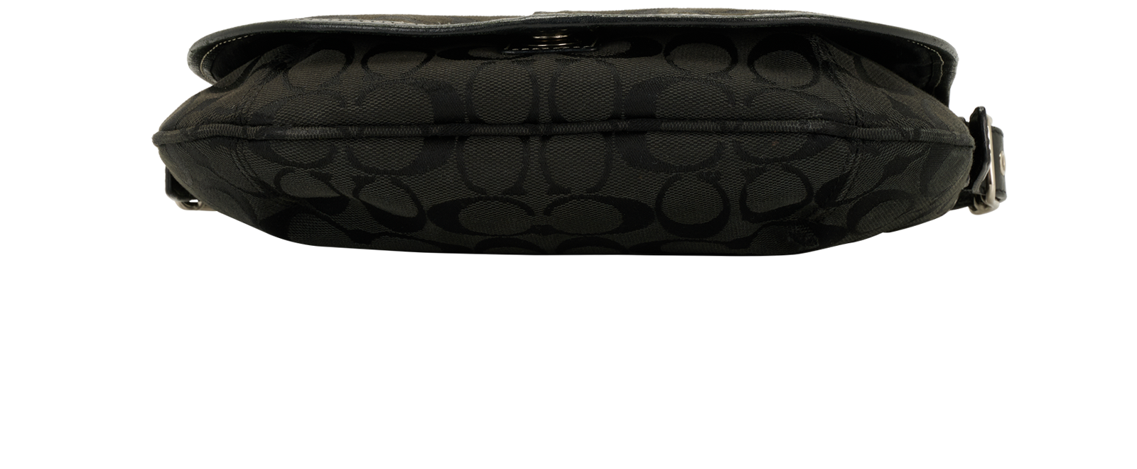 Signature Shoulder Bag, &pound;120, Handbags, Black, Canvas, Top view